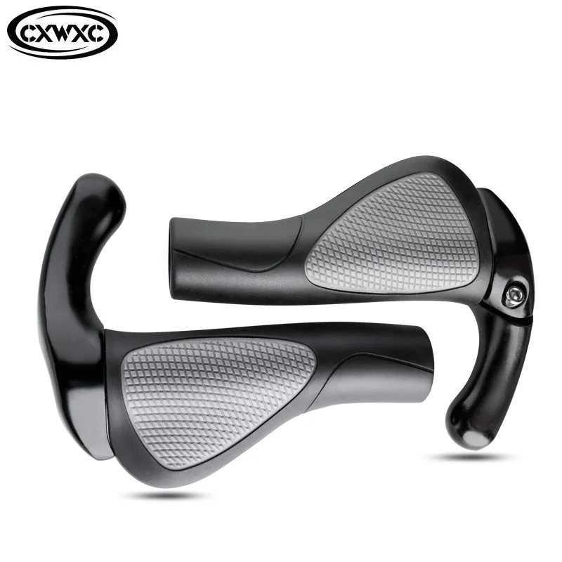 

HL-G311A Ergonomics 22.2mm Non-slip Rubber Mountain Bike Bicycle Handlebar Grip With Aluminium Bar Ends