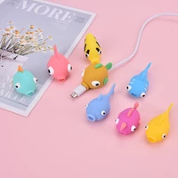 earphone cable bite animals protector for charging cord usb cable winder cableaa