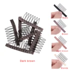 Заколки для парика со стальными зубьями из полиэстера, 30 шт.Лот, 5 цветов