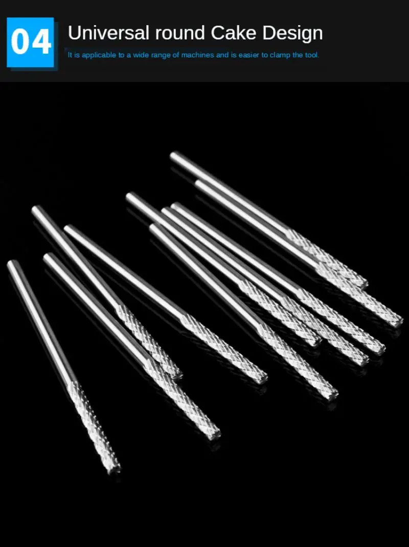 

Extended tungsten steel grinding head woodworking electric file metal alloy grinding head long handle hard rotary file spiral fi