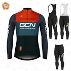 2021 GCN зимняя велосипедная одежда, комплект с длинным рукавом, велосипедная Джерси, велосипедная гоночная одежда, MTB, Майо, термальная флисовая велосипедная одежда
