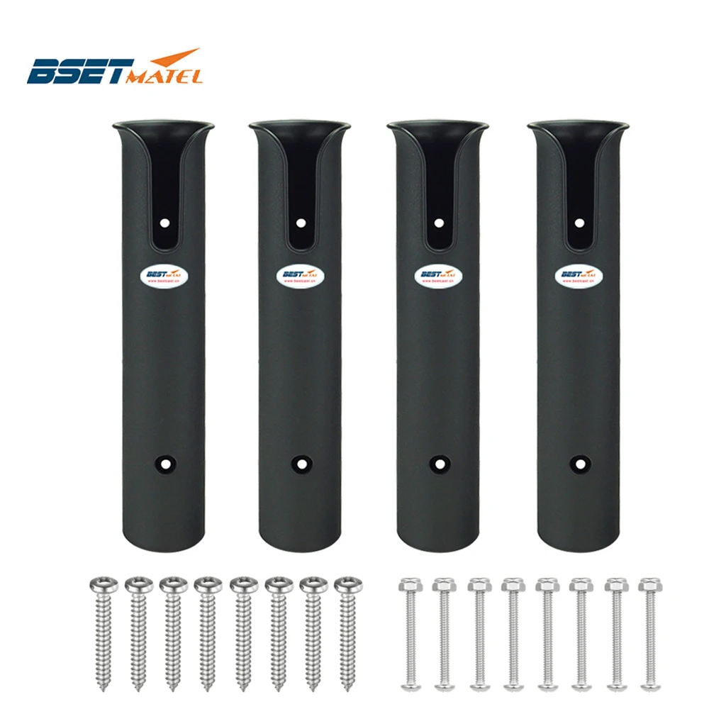 

4PCS ABS Plastic Fishing Rod Holder Portable Lightweight Fishing Rod Spinning Durable Pole Tube Mount Bracket Socket