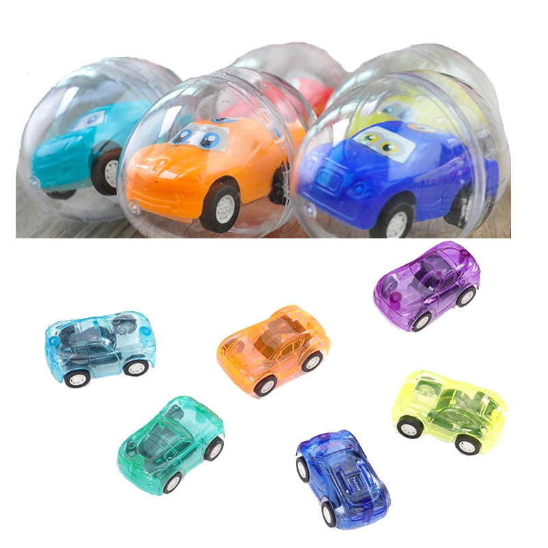 

Комплект из 2 предметов, мини-тянуть обратно яичной скорлупы грузовик Gashapon Модель автомобиля игрушки небольшой подарок для детей с изображением мультипликационных персонажей для детей пластиковые чехлы для автомобильных Как приз для игры