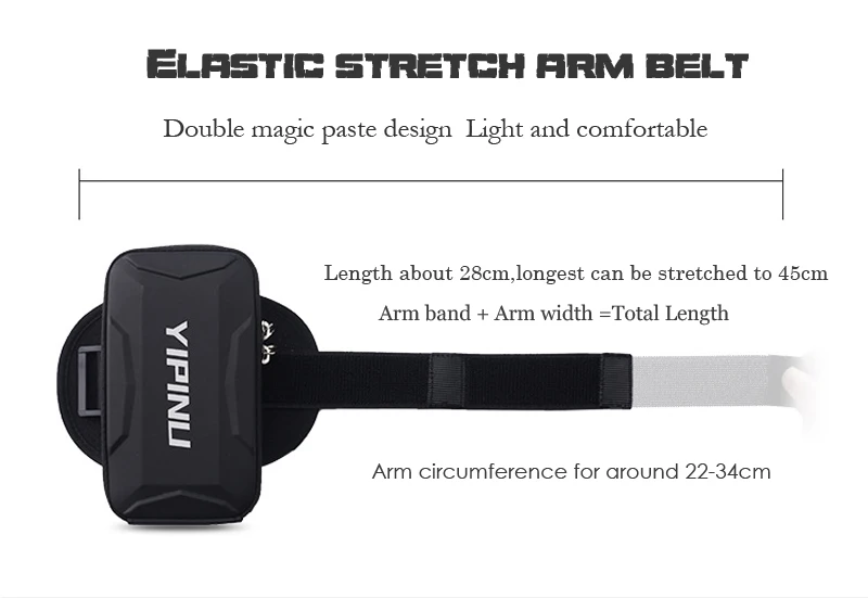 Waterproof Sports Gym Fitness Running Arm Bag Wrist Wallet Jogging Phone Holder Purse Armband Cycling Pouch Accessories