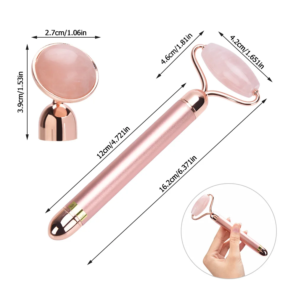 Vibrable Massage натуральный нефрит Beauty Thin Face Apparatu Электрический нефритовый массажер