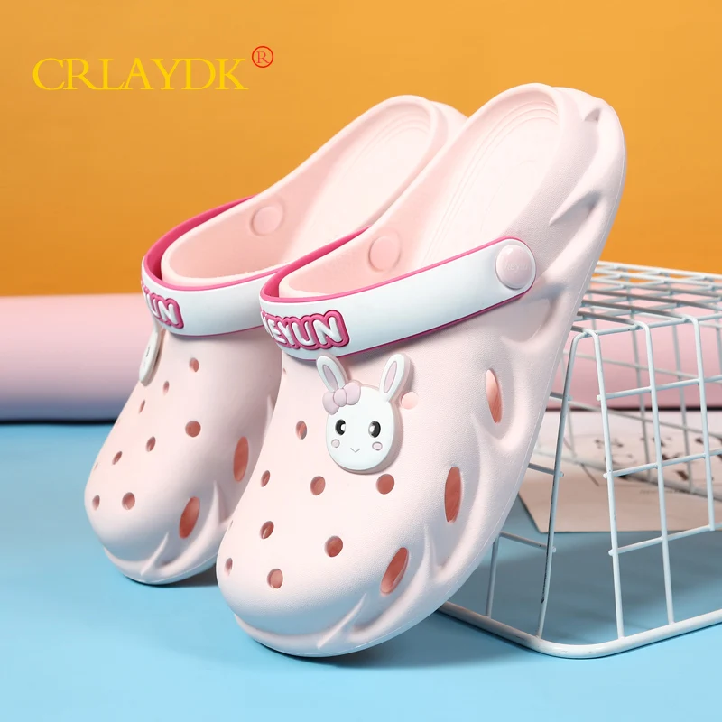 

CRLAYDK Women Garden Water Sandals Comfy Shower Beach Casual Slippers Girls Cute Rabbits Lightweight Summer Walking Shoes
