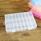 24 Сетки пластиковая вышивка рукоделие коробка для хранения резиновых лент коробка для хранения ювелирных изделий Diy крестиком ящик для хранения инструментов