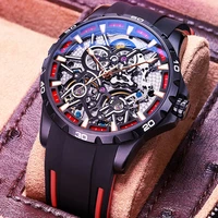 ailang 2021 new business double tourbillon watches mens mechanical automatic hollow waterproof luminous silicone strap 8826