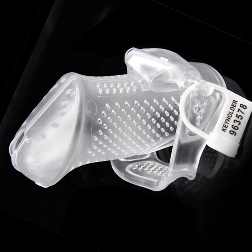 Новый дизайн 3D клетка для пениса крышка пластиковое запираемое мужское