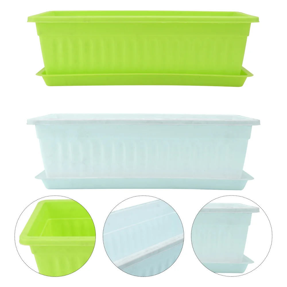 

2 Sets of Household Vegetable Growing Containers Practical Planters