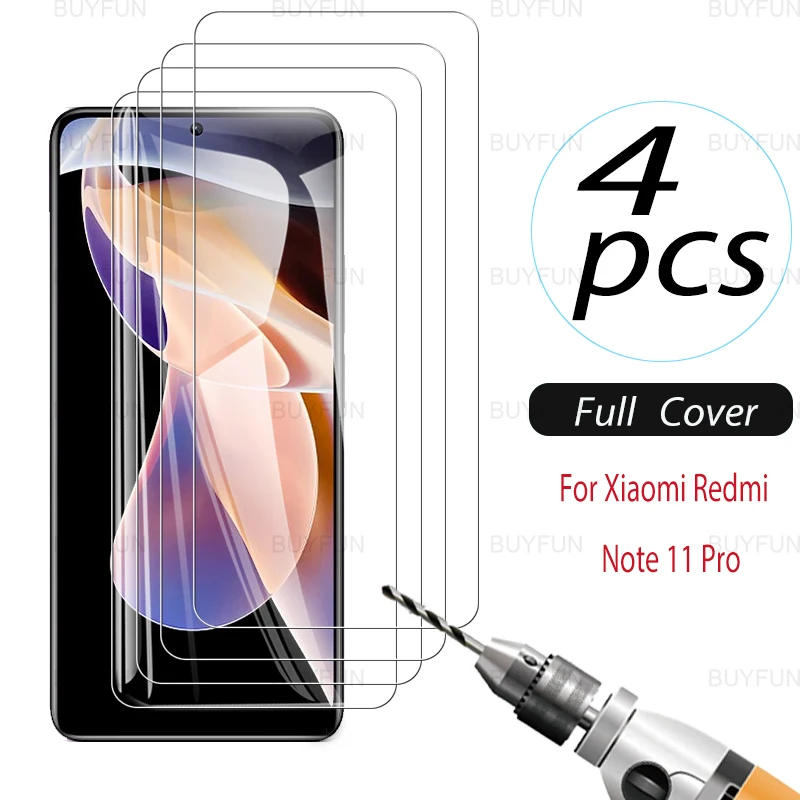 

Для Redmi Note 11 Pro 6,67 дюйма 4 шт. защита для экрана закаленное стекло для Xiaomi Redmi Note11 Note 11 Pro Plus защитная Пленка чехол