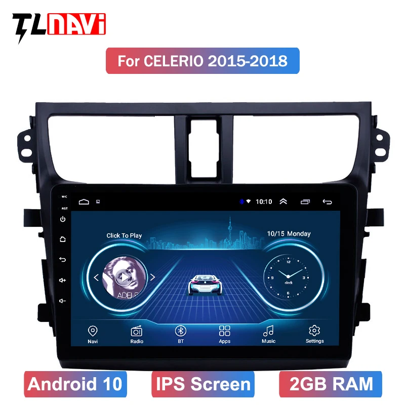 Для 2015 2018Suzuki Celerio Android 10 HD сенсорный экран 9 дюймов головное устройство