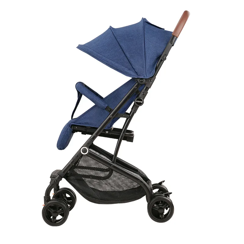 

Baby stroller can sit and lie super lightweight folding portable small high landscape children push umbrella
