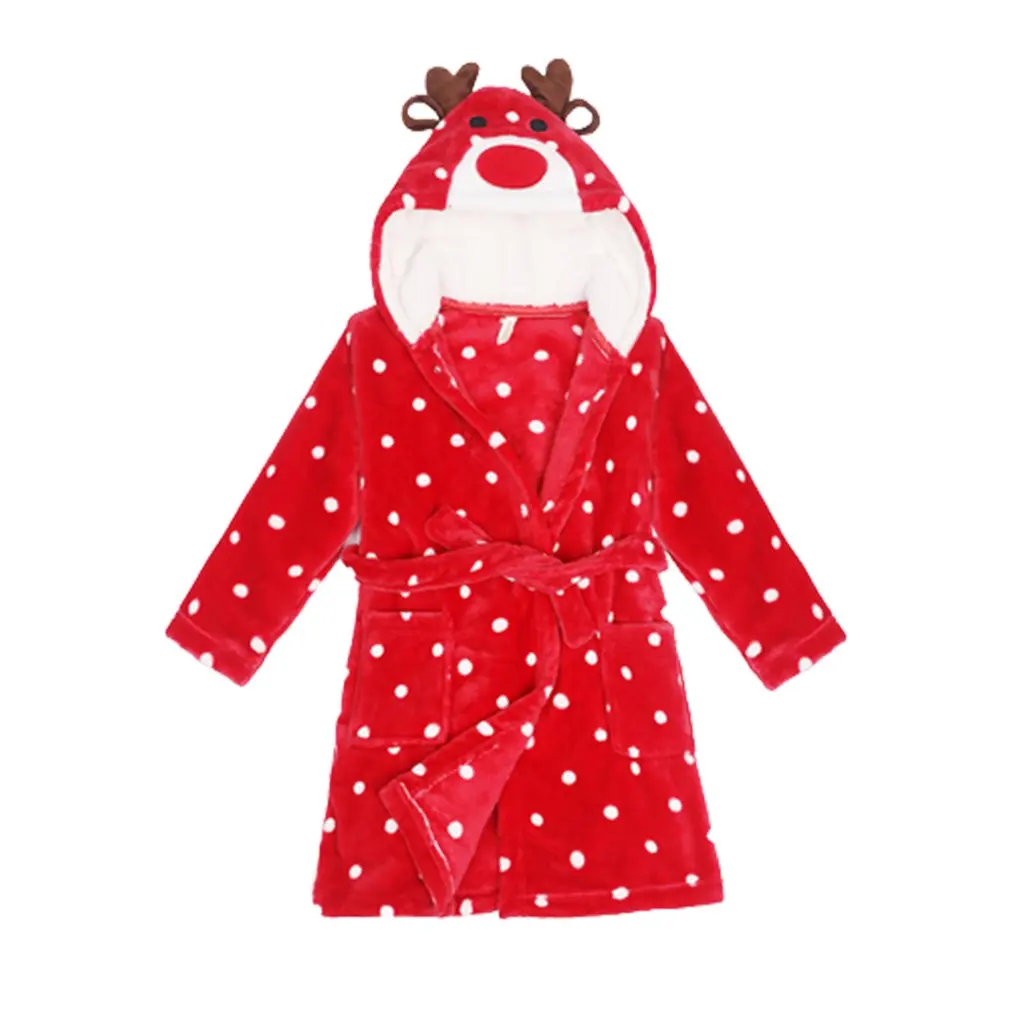 

Осень-зима 2020, детская одежда для сна, халат, фланелевый, с капюшоном, теплый халат, детские пижамы для мальчиков и девочек, халат с милыми мул...