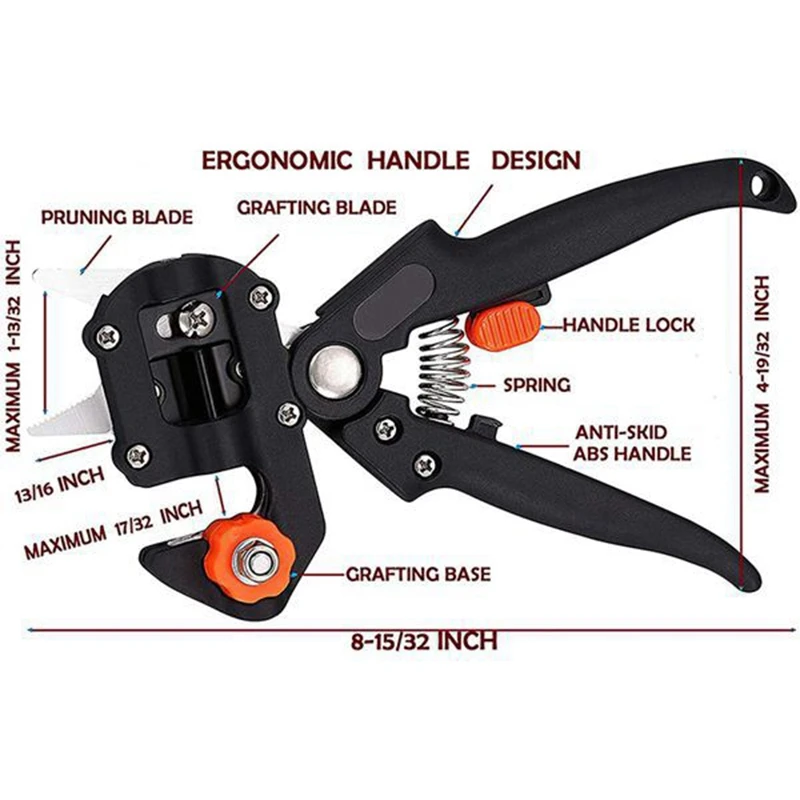

Garden Grafting Tool Set Farming Pruning Shears Scissor Fruit Tree Vaccination Secateurs Pruning Garden Tool