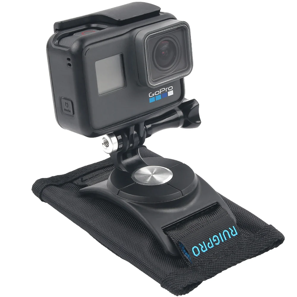 Вращающийся рюкзак зажим Крепление для GoPro Hero 9/8/7/6/5/4 Xiaomi Yi 4K Lite SJCAM SJ4000 EKEN H9/H9R