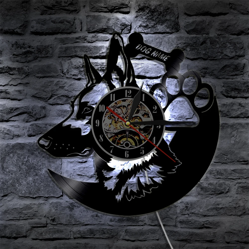 Настенные часы креативные настенные наручные с немецкой овчиной лояльным другом