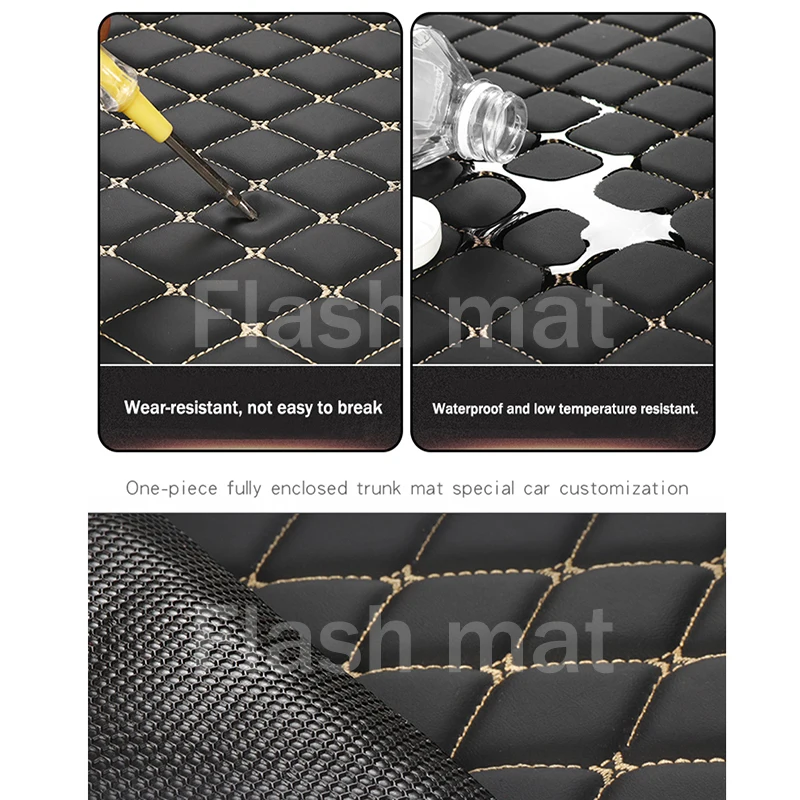 Custom Car Trunk Mats Leather For Kia Sorento Telluride K5 K9 Spectra/Cerato Stinger Seltos Optima Soul 2Row Auto Carpets Covers |
