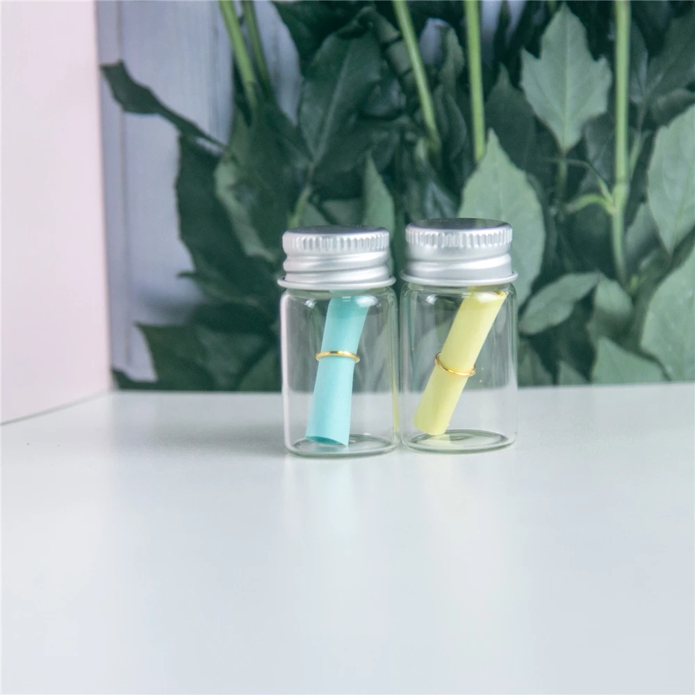 100 шт. алюминиевые стеклянные бутылки с закручивающейся крышкой 22 х40 мм 7 мл |