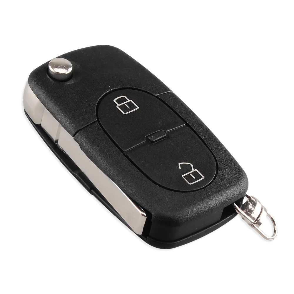 Чехол KEYYOU 10x для Audi A2 A3 A4 A6 старые модели CR1620/CR1616 2 кнопки откидной складной с