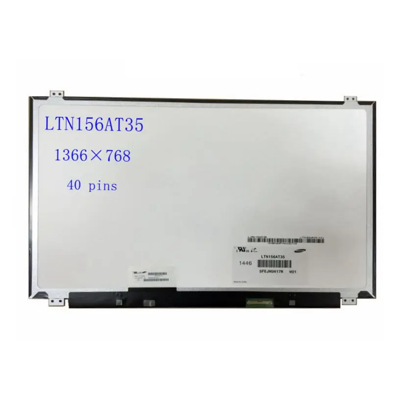 

15.6'' Laptop Lcd Led Screen Matrix LTN156AT35 NT156WHM-N10 LTN156AT35-P01 HD 1366*768 LVDS 40 Pins