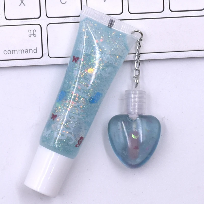 Бальзам для губ Plus персик сердце любовь прозрачный цвет меньше блеск