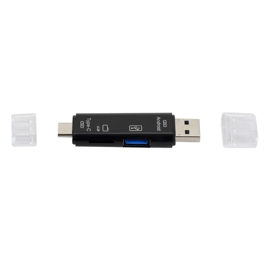 Высокоскоростной Универсальный OTG TF кардридер Grwibeou Type C MicroUSB и USB 3 в 1 для