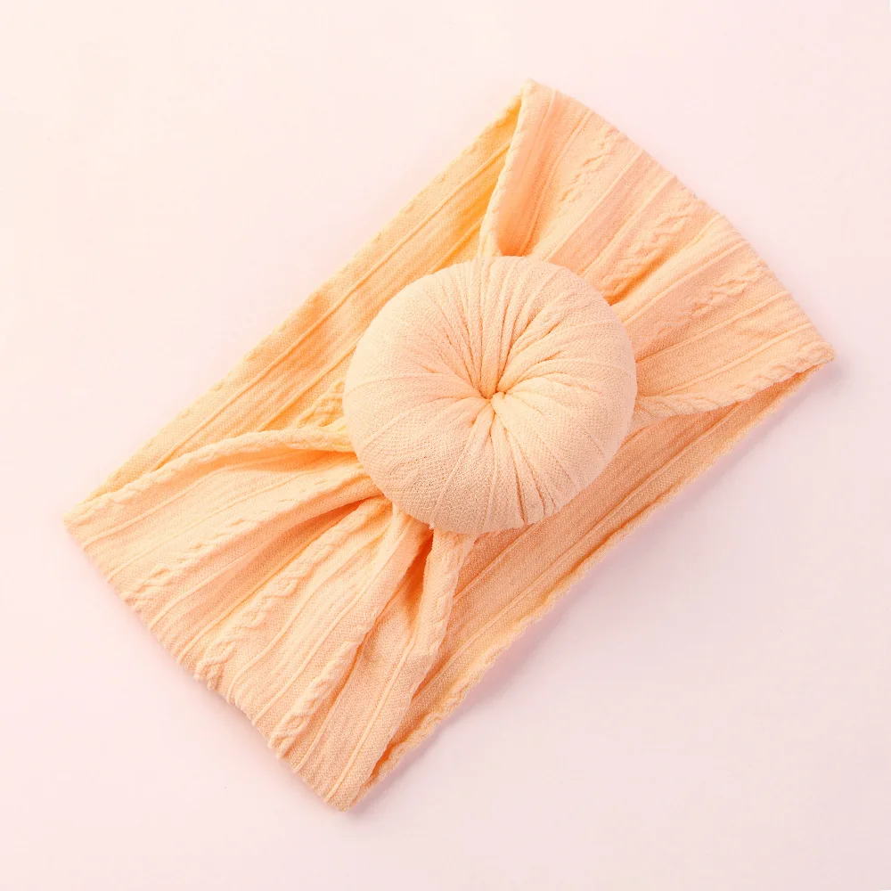 

1pcs Cable Knit Donut Nylon Headbands,fits Winter Most Wide Cotton Headwraps Soft Hairwear Christmas Hair Accessories for Babys