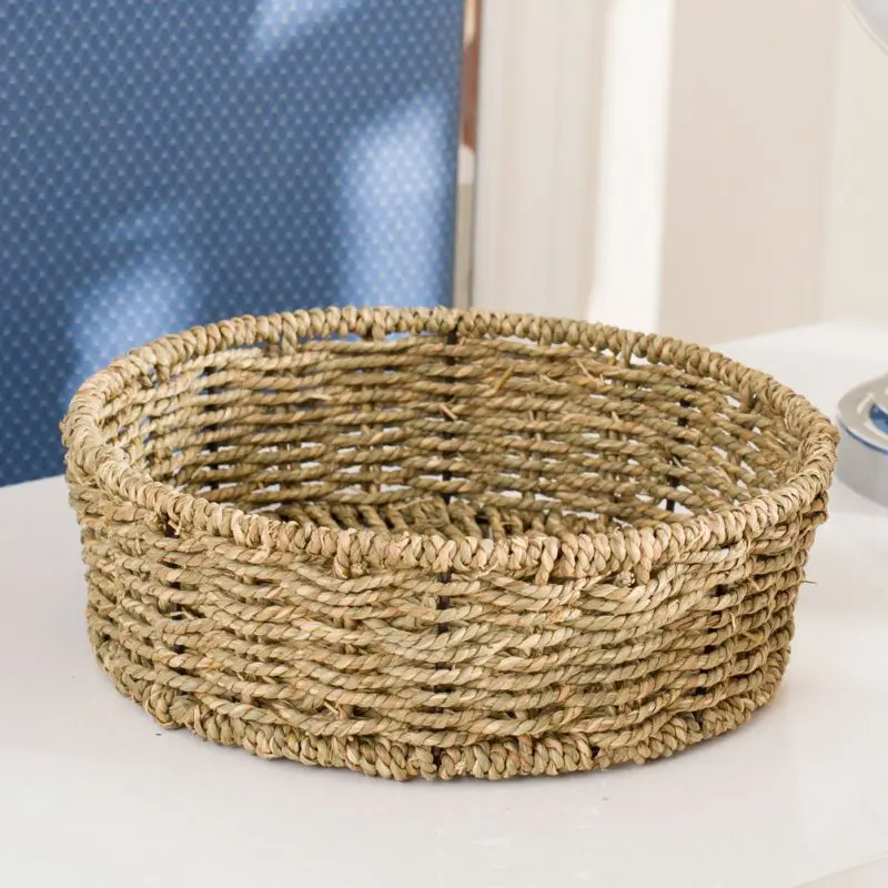 

Multifunctional Woven Basket Storage Basket For Toilet Tank Top Decorative Basket For Closet Bedroom Entryway