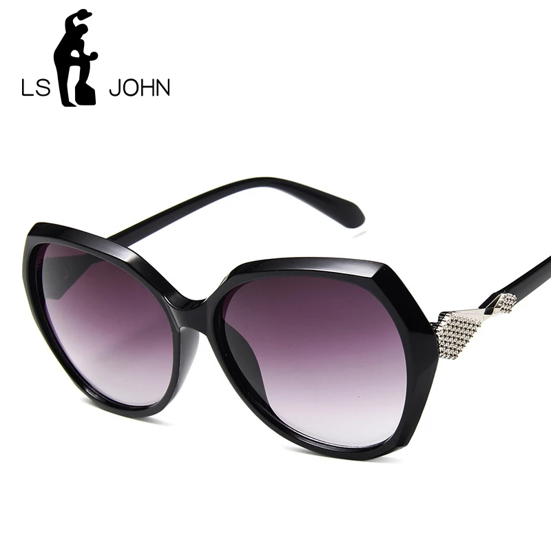 Очки солнцезащитные женские большие с градиентными линзами и бабочкой|Женские