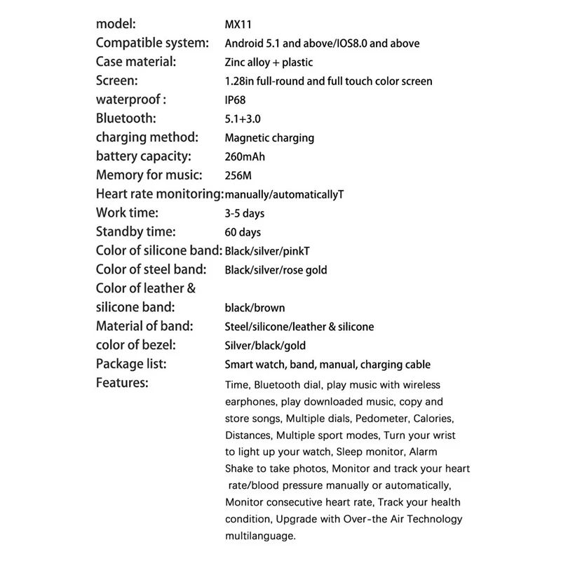 

IP67 Waterproof Bluetooth Call Music Watch Heart Rate Monitoring Pedometer Monitoring Bluetooth Sports Bracelet Watch