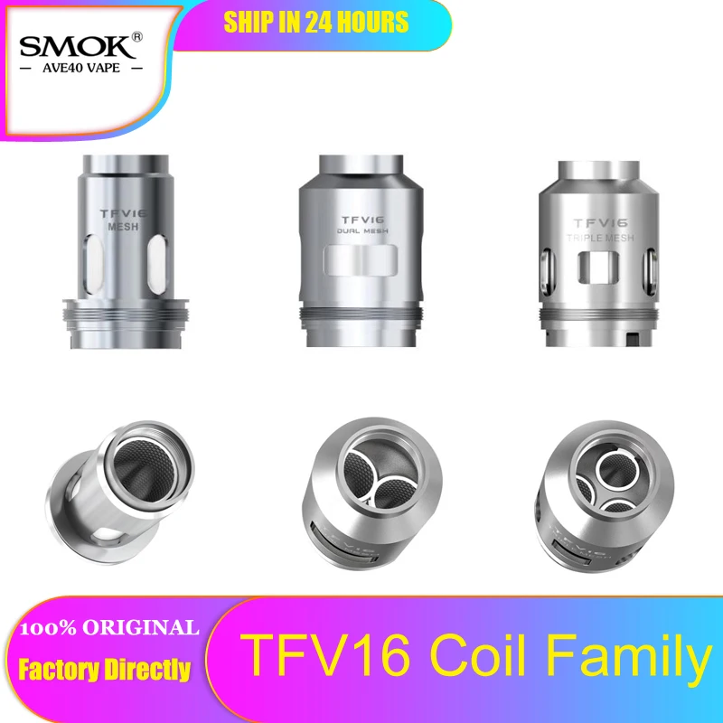 3 шт./лот новый оригинальный Smok TFV16 катушка сетка/Двойная сетка/Тройная сетка для 9