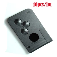 10pcslot 3 button high quality remote smart card 433mhz pcf7947 chip key control for renault megane 2 with key blade