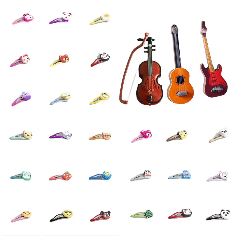 1 компл. Милая Мини гитара миниатюрный музыкальный инструмент кукольный домик