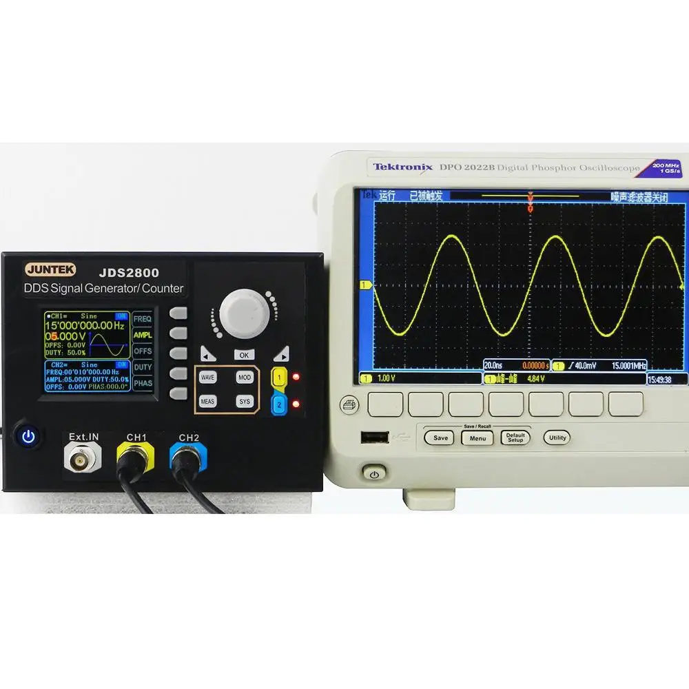 Генератор сигналов с цифровым управлением 15 МГц двухканальный DDS генератор