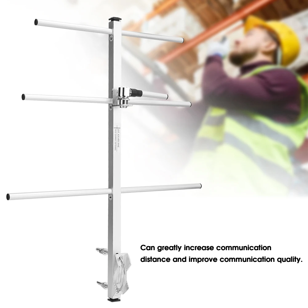 

Portable Car Transceiver High‑Gain 7DBd Car Antenna for Radio UHF 430‑450MHz Radio Antennaportable