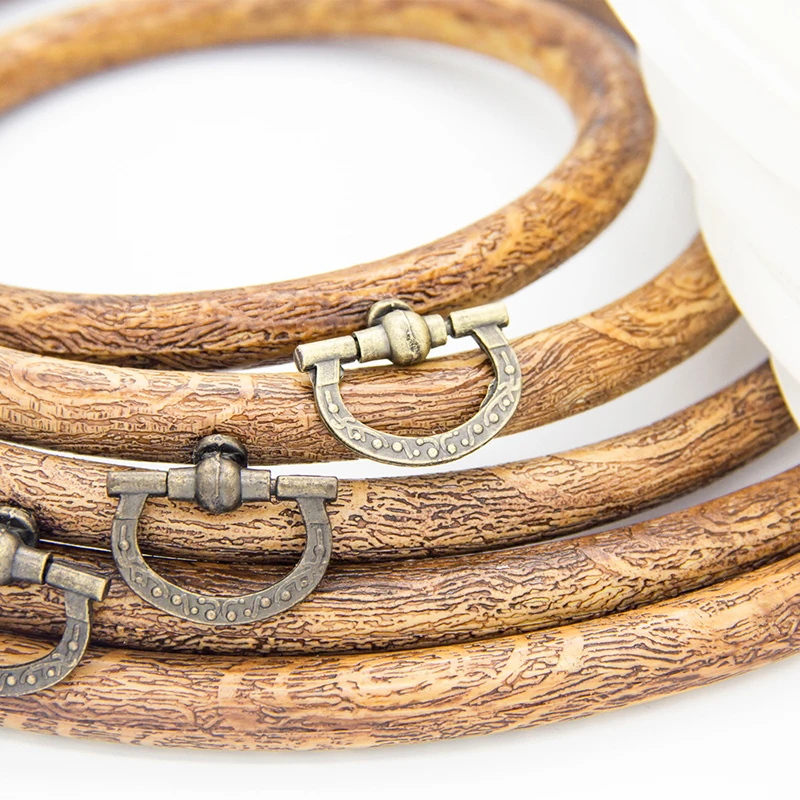 Round Bamboo Embroidery Hoops Frame Imitate Wood Hoop Rings For Diy Cross Stitch Needle Craft Tool |