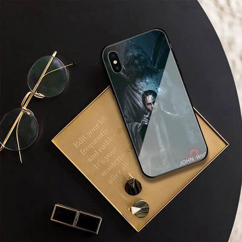 

John Wick Phone Case For Iphone 11 Pro XR XS MAX 8 X 7 6S 6 Plus Tempered Glass Cove Fundas