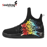 soulsfeng skytrack pattern mesh black hightop mens sneakers tech gaffiti womens outdoor boots couples fashion hiking shoes