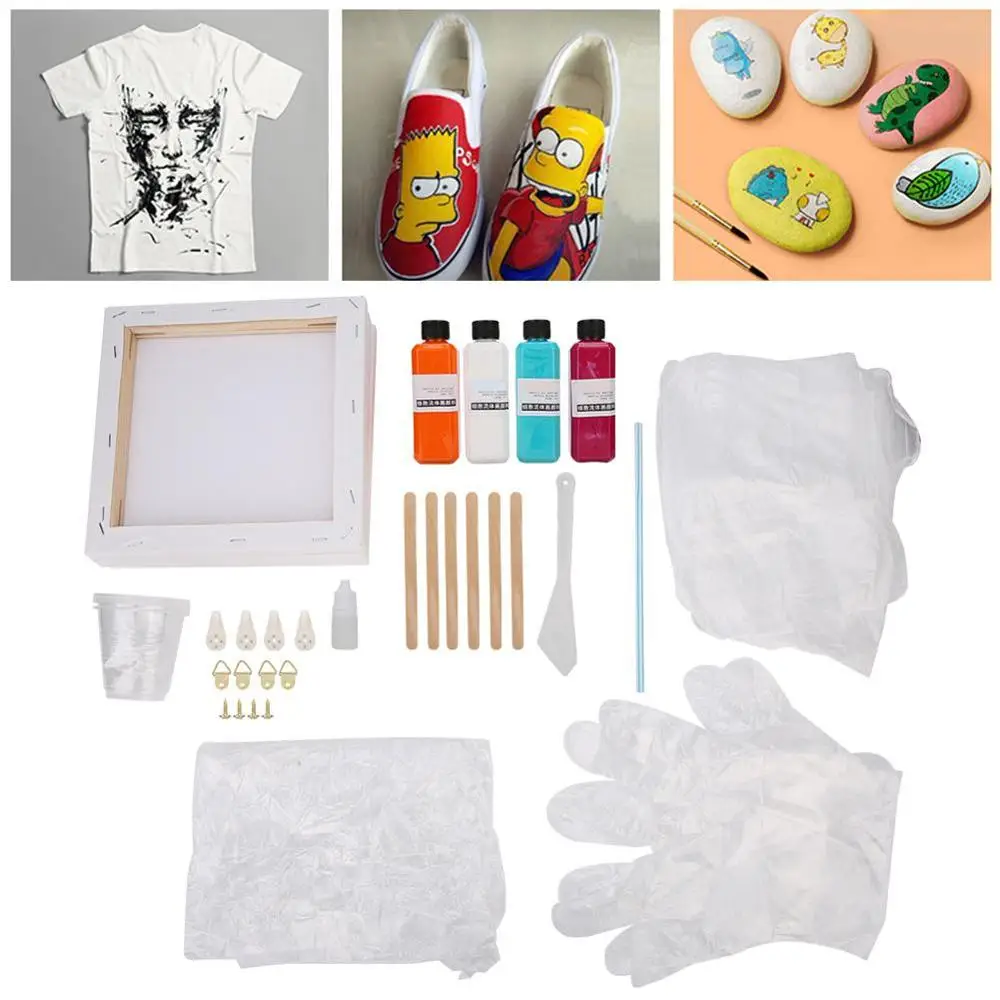 Набор для рисования акриловыми красками детский набор пигментов рукоделия