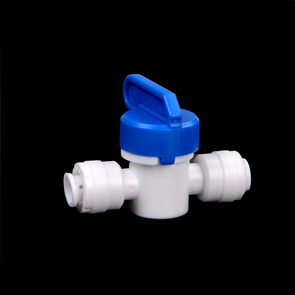 

1/4" - 1/4" PE Pipe Fittings Hose Quick Connection Ball Valve Water Reveser Osmosis Aquarium System High Quality
