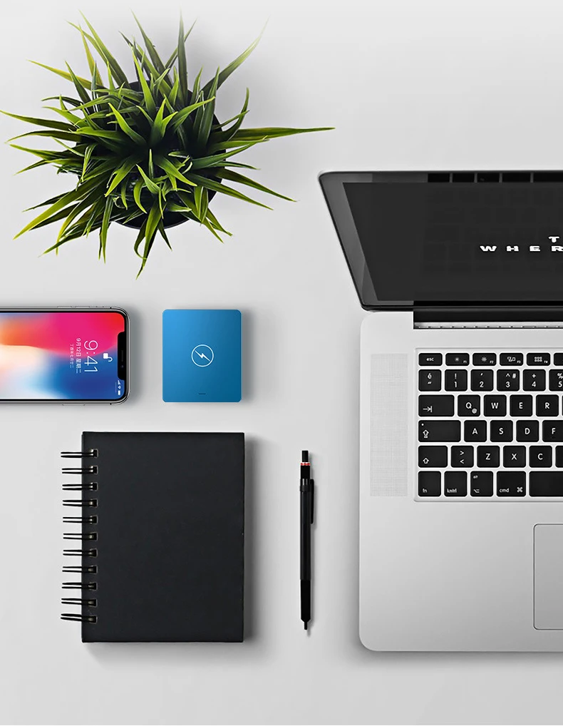 3в1 мини банк питания QI беспроводной банк питания USB портативное зарядное устройство Внешняя батарея для Xiaomi Iphone huawei зарядное устройство батарея в 1