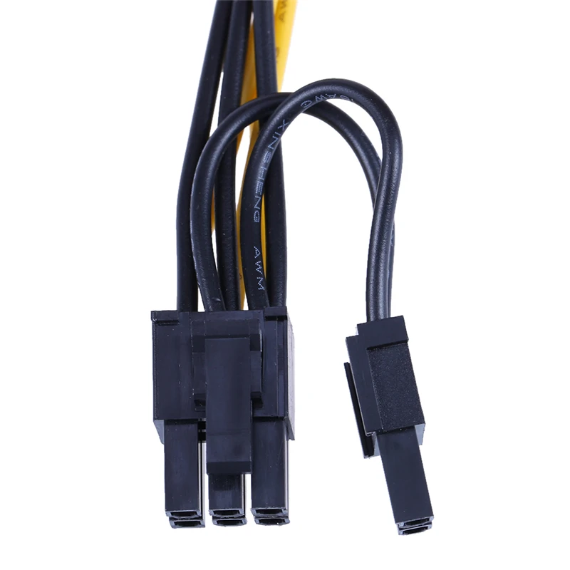 PCI E PCIe Express 6Pin гнездовой Двойной 2 портовый 8Pin ( 6 + 2Pin) Мужской адаптер видеокарта