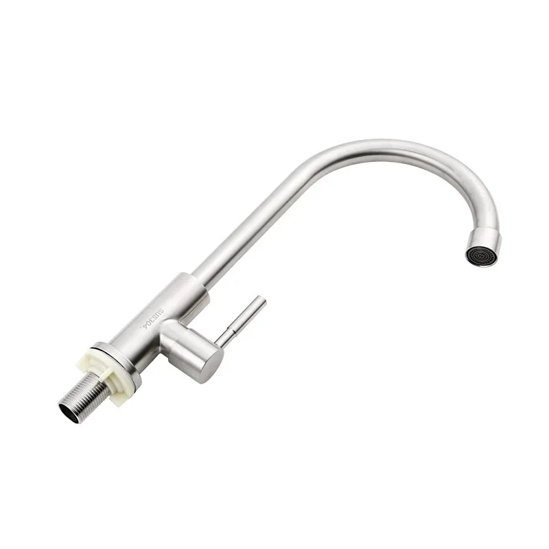 Раковина из нержавеющей стали 304 один холодный кухонный кран раковина можно