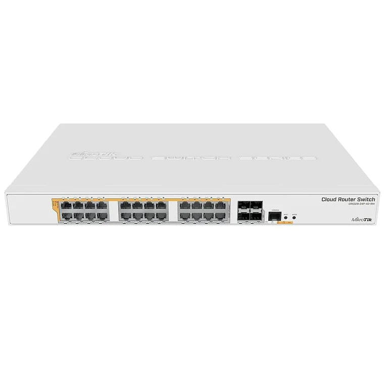 

MikroTik CRS328-24P-4S+RM 4-port 10 Gigabit 24 port Poe Network Management routing switch