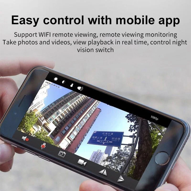 1080P HD IP Mini Camera Wireless Video Recorder Wifi Security Remote Control Surveillance Night Version Mobile Detection | Электроника