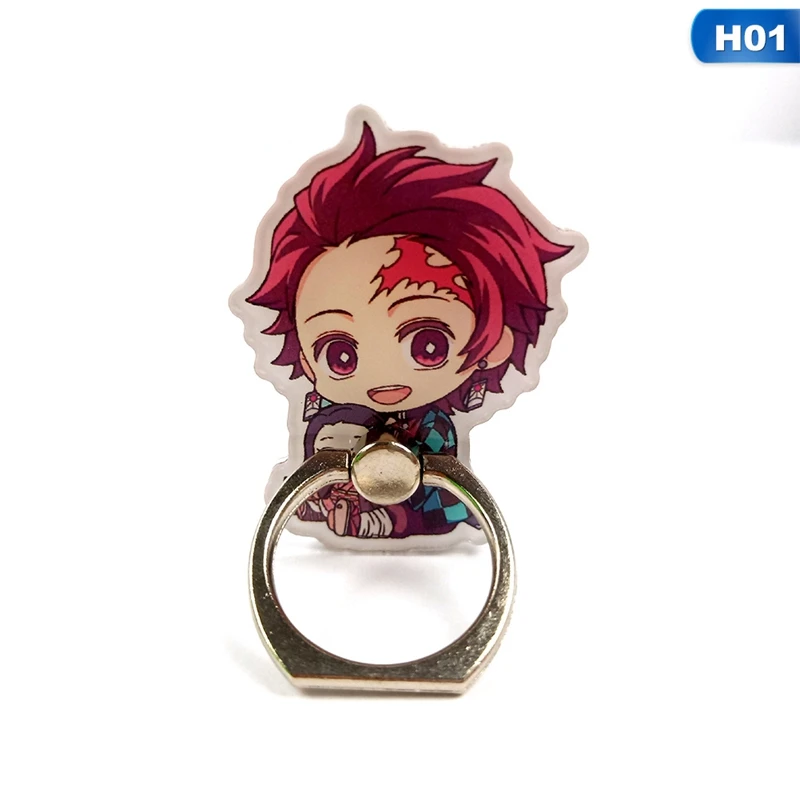 

1Pc Anime Demon Slayer: Kimetsu No Yaiba Phone Ring Holder Phone Finger Ring Stand 360 Rotation Hand Grip