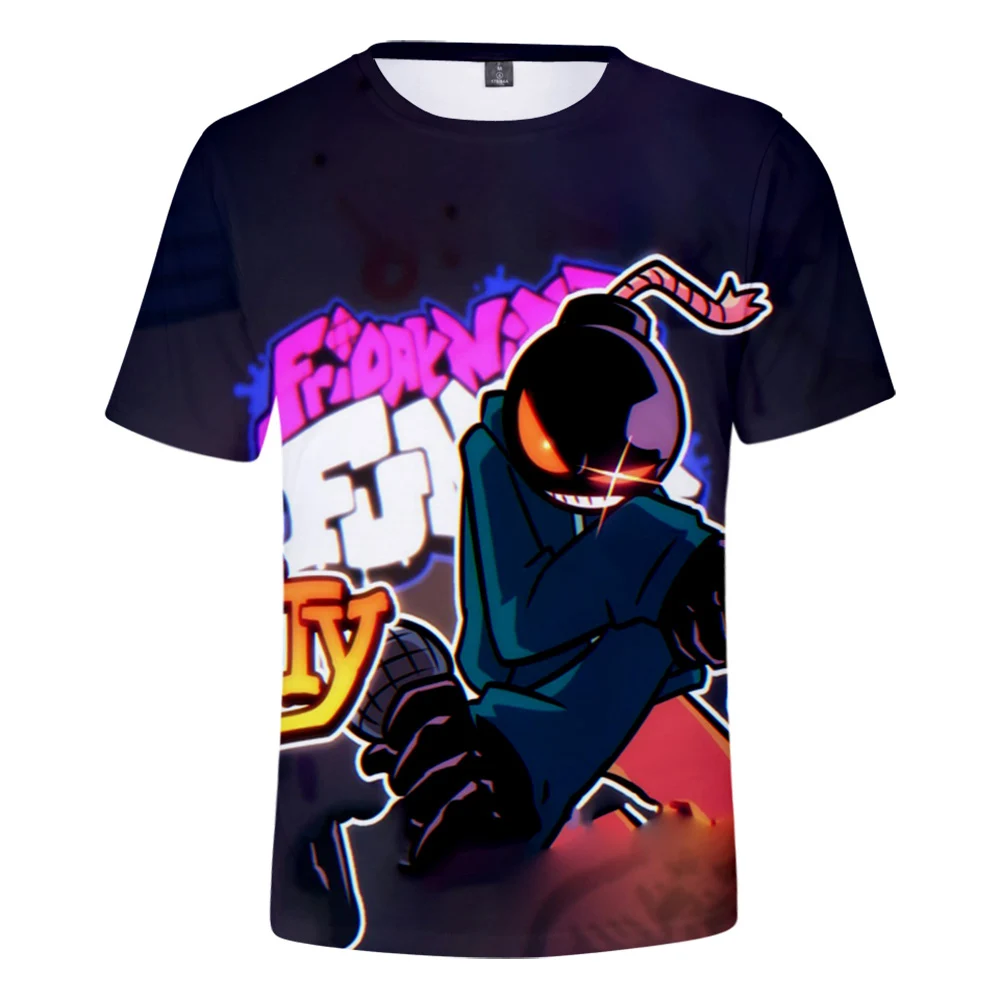 

Friday Night Funkin 3D Spring Summer Preppy Style Men/Women Street Clothes T-shirt Hip hop Punk Style Kawaii Retro Innovation