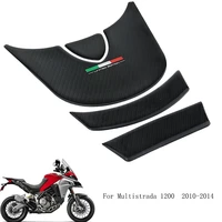 tank pad for ducati multistrada carbon fiber pattern 3d gel protector fuel tank sticker 1200 2010 11 12 13 14