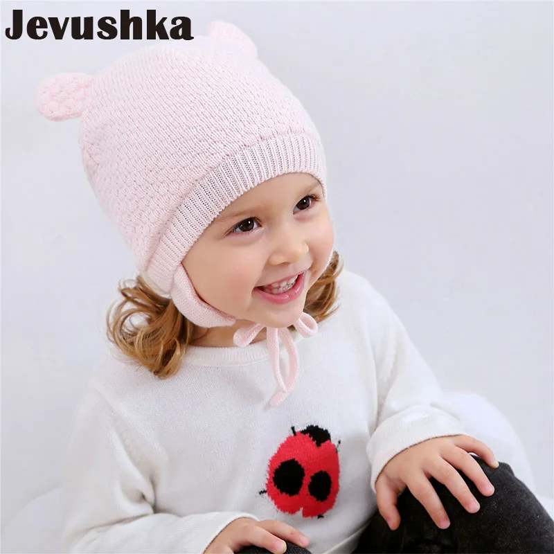 Шапка-ушанка с подкладкой из 100% хлопка для новорожденных малышей зимняя шапка